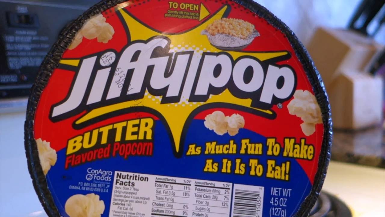 JIFFY POP Butter Flavored Popcorn, Stovetop Popping Pan, 4.5 oz.