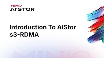 Introduction To AlStor s3 RDMA