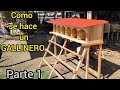 Como se hace un Gallinero Casero con ponedero de Huevos Parte 1