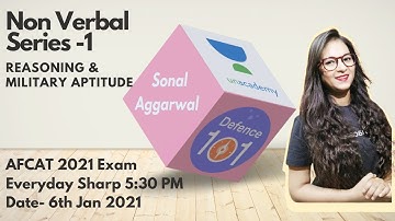Non Verbal Series (Part-1) | Reasoning and Military Aptitude | Target AFCAT 2021 | Sonal Aggarwal