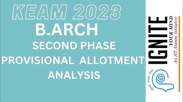 KEAM B.Arch Provisional 2nd Allotment - Expert Analysis by Abhilash Sir 📊🏛️ #KEAM #BArch