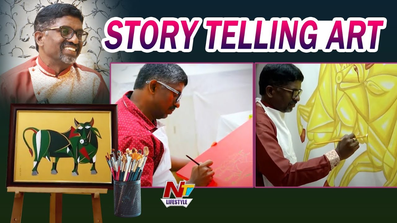 CM Revanth Reddy A Great Artist Canvassing Nature in Bull Vijay