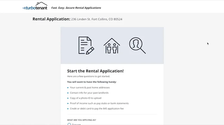 Online Rental Application