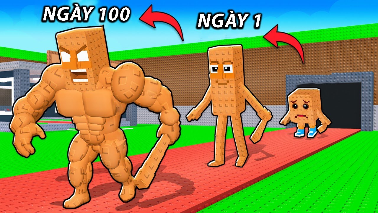 100 NGÀY TIẾN HÓA CỦA Tung Tung Tung Sahur TRONG Steal A Brainrot...