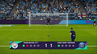 ركلات الترجيح | مانشستر سيتي ضد باريس سان جيرمان | رياض محرز ضد ميسي | PES 2021