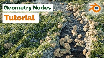 Procedural Modular Landscape with River - Blender Geometry Nodes Tutorial