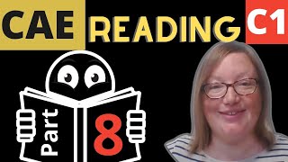 CAE Reading Part 8 // Cambridge Advanced Reading & Use of English C1