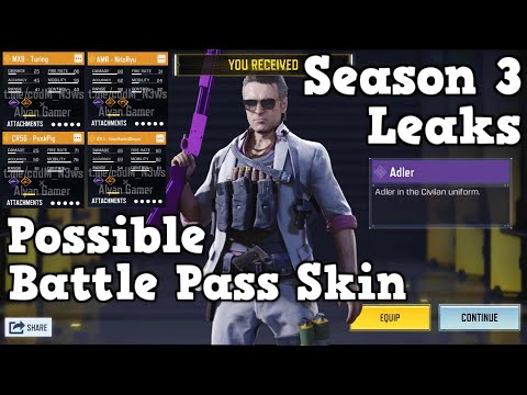 Russel Adler in Battle Pass? More Legendary Blueprints Leaked | COD Mobile | CODM