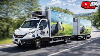 Amazing Iveco Daily Cheese Delivery | Realistic Heavy Traffic Highway Drive | Euro Truck Simulator 2