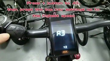 Setting the ebike speed limit (Meter S2)