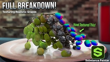 How I Textured These Grapes With Substance Painter – Full Breakdown