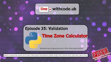 Time Zone Calculator in python: Episode 35 of live.withcode.uk