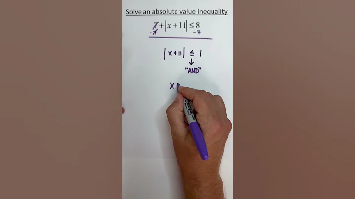 Solve an Absolute Value Inequality 1 #maths #mathinstruction #algebra