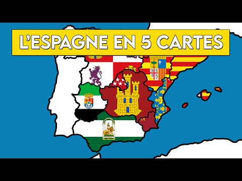 Vidéo: Cartes routières de l'Espagne et du Portugal