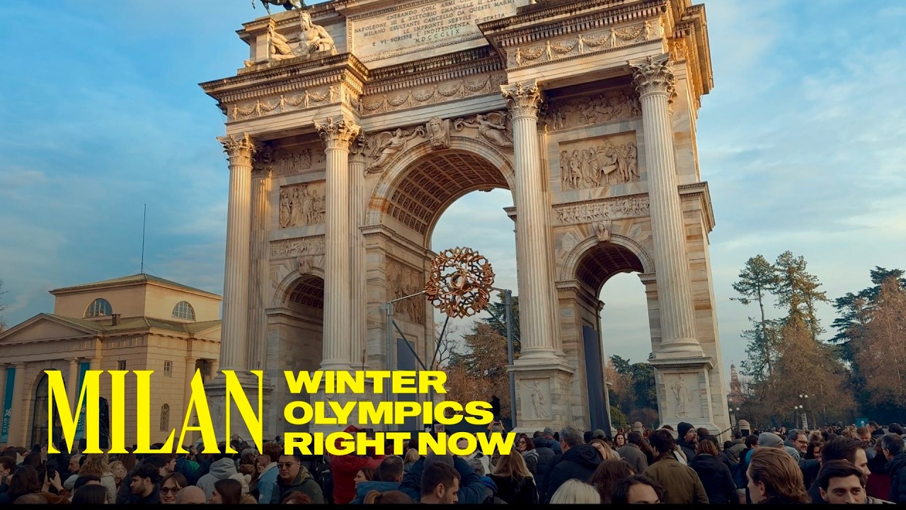 Olympic Milan Right Now, Walking Tour 4K 60fps