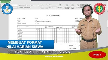 Membuat Nilai Harian Siswa Part 1