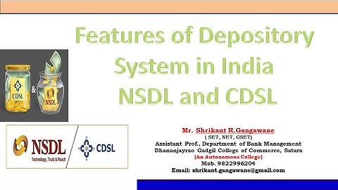 Depository System in India and Its Features.