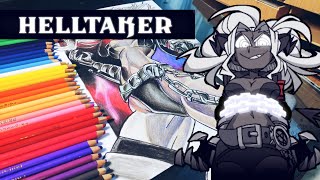 Judgement - Helltaker Fanart//Speedrawing-Timelapse (Al parecer mi celular no puede editar 4k)