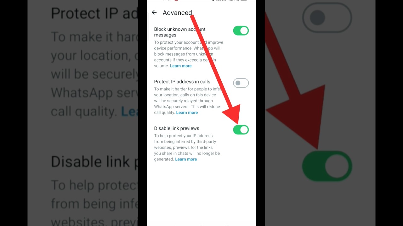 How To Enable Disable Link Previews In Whatsapp 