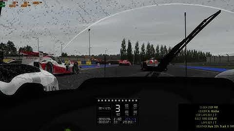 rFactor 2 - Oreca07 LMP2 @ Le Mans 2020 (DLC) 60 cars - Rain test
