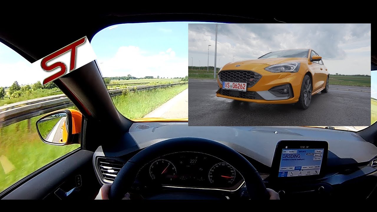 2020 FORD FOCUS ST MK4 REVIEW POV on AUTOBAHN (NO SPEED LIMIT) by