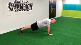 Plank in Push Up Position