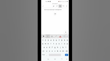 How to type Maths symbols (unequal sign) in mobile Ms Word