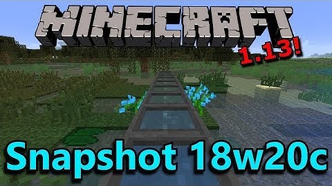 Minecraft 1.13 Snapshots 18w20a/b/c- Cauldron Colors, Conduit Changes, Bug Fixes!