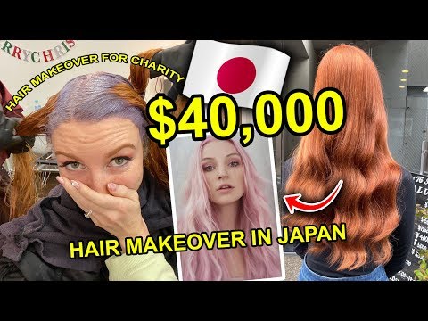 getting-my-hair-dyed-pink-in-japan-for-charity-|-part-1-|-$40,000-australian-bush-fire-fundraiser