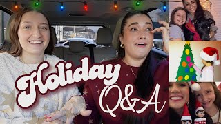 HOLIDAY Q&amp;A ❤️ favorite gifts, throwbacks, and splitting time between parents! vlogmas day 21