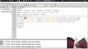 Targeting Frames in HTML   Frameset Tag in HTML Part 2