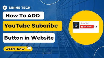 Add YouTube subscribe button With counter in blogger website 2022