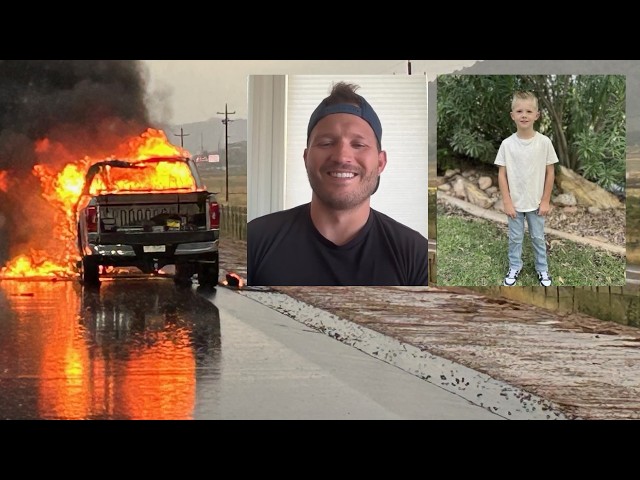 I just felt so loved;' Man touched by son's offer after truck hit by lightning - YouTube