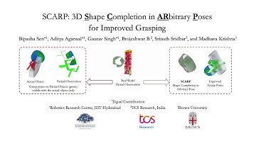 [ICRA 2023] SCARP: 3D Shape Completion in ARbitrary Poses for Improved Grasping