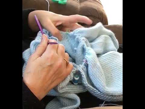 #2: Aunt Kay Cable Cardigan- Raglan Sleeve Decreases