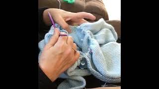 #2: Aunt Kay Cable Cardigan- Raglan Sleeve Decreases