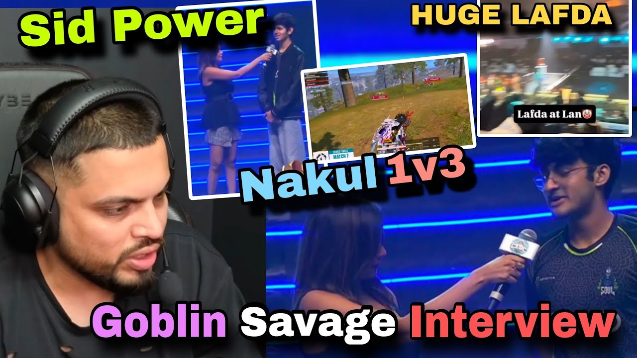 Goblin savage interview 😳 Big lafda at Sky Lan 😱Sid Savage 🥶 Nakul 1v3 | Nakul interview 