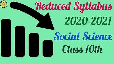 Reduced Syllabus-2020-2021- karnataka- Social Science- Class 10th ll MT