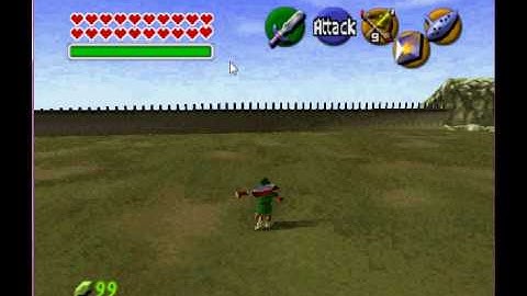 The Legend Of Zelda - Ocerina Of Time - How To Get Epona With Project64 1.6 (While Big Link)