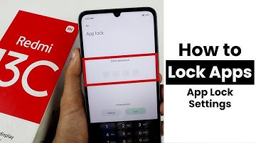 How to Lock Apps In Redmi 13C | App Lock Settings