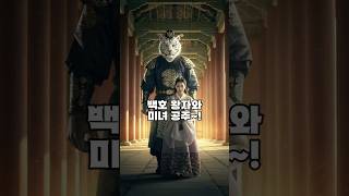 🎬 백호 왕자와 미녀 공주~! #역사스토리 #미녀와야수 #한복 #경복궁