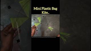 😱Mini plastic Bag kite Making step by step🔥 #shorts#kiteflying#kitemaking#kite#trending#viral