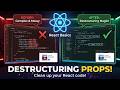 React အခြေခံ - 07 : Destructuring Props in React  | Myanmar