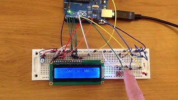 Arduino project: Scrolling text on 16x2 LCD controlled by pushbuttons