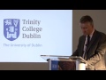 Provost, Dr Patrick Prendergast speaks at Trinity research showcase in Boston, MA