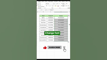 Create Barcode in Excel #excel #exceltips #exceltricks #exceltutorialforbeginners #shorts