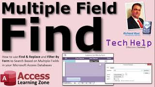 use find & replace and filter by form to search on multiple fields in your microsoft access database