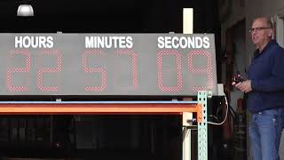 Outdoor Event Countdown Timer, 750 Ft. Viewing 15 Inch Wwireless Handheld Controlled - Dc-159T-Dn-W