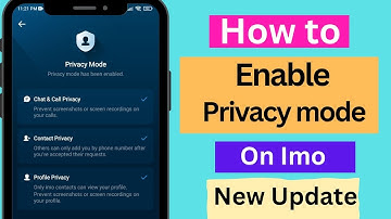 How To Enable  Privacy Mode on Imo 2023 | Imo New Privacy Mode