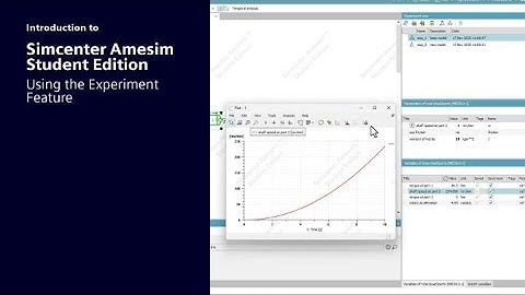 Simcenter Amesim Student Edition | How to perform experiments #SimcenterStudentEdition